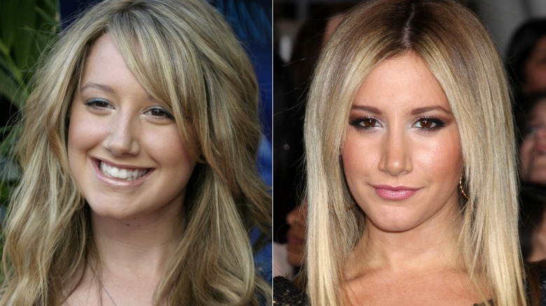 Ashley Tisdale before and after nose job
