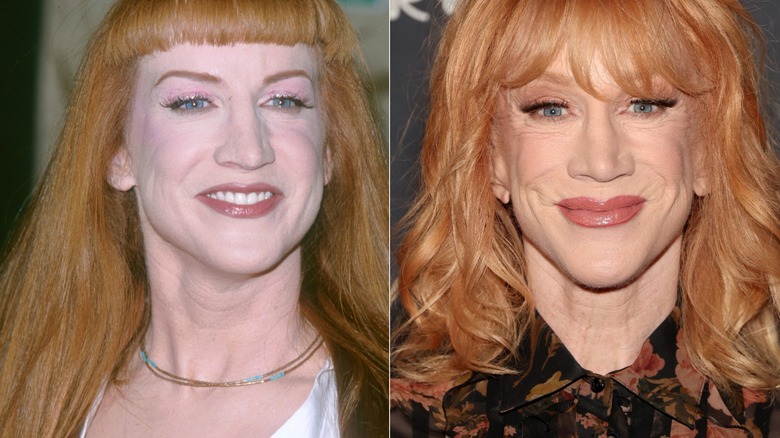 Kathy Griffin early in career and more recently