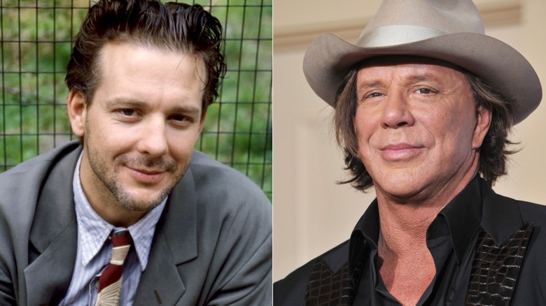 Mickey Rourke before and after nose job