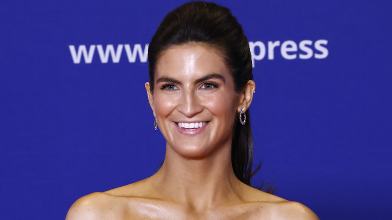 Kaitlan Collins smiling on the red carpet