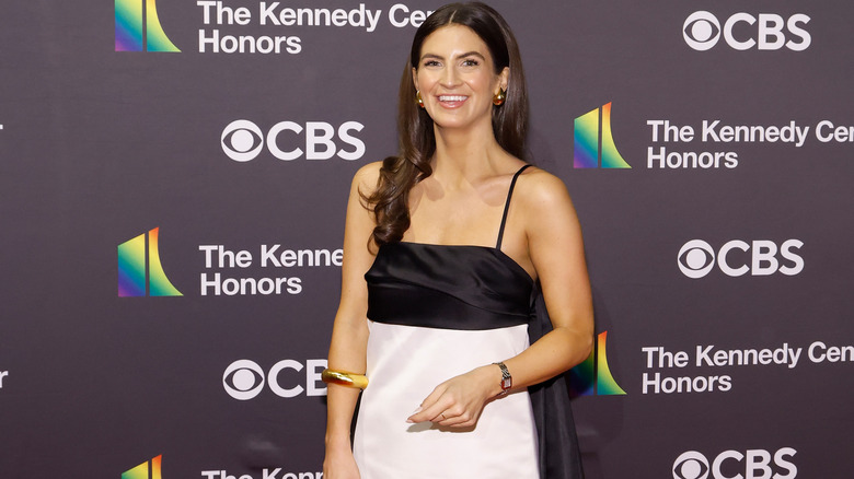 Kaitlan Collins smiling on the red carpet