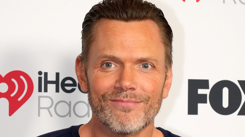 Actor Joel McHale poses on the red carpet