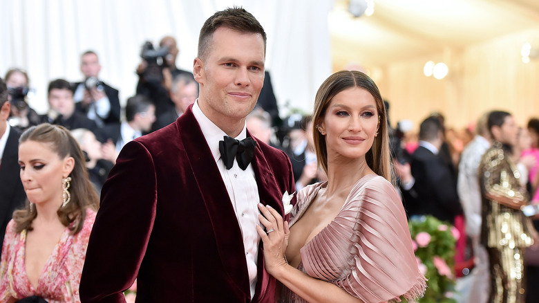 Tom Brady and Gisele Bundchen on the red carpet