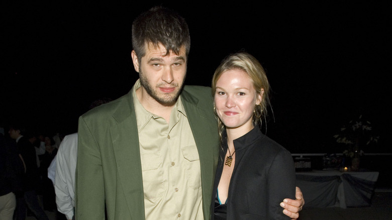 Jonathan Cramer and Julia Stiles at Unveiling of Jonathan Cramer's "111" from his "The Shape Matrix" Sculpture