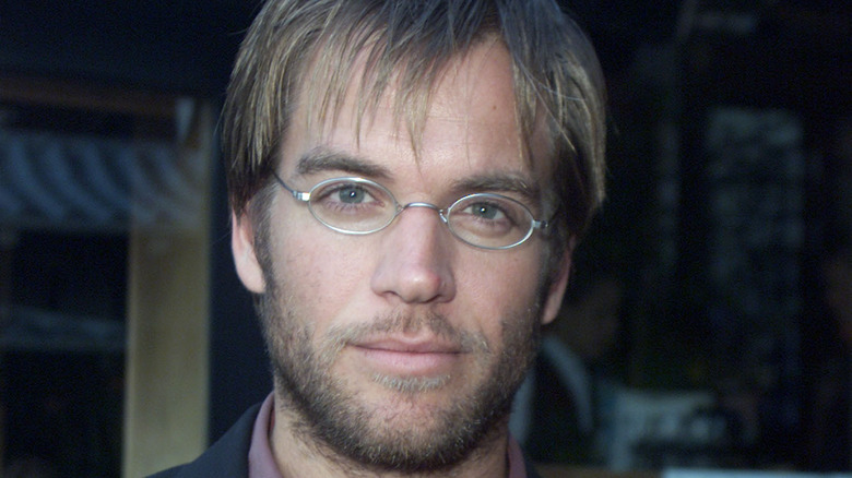 Weatherly in glasses and bangs