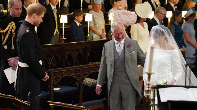 Prince William, Prince Harry, Prince Charles, and Meghan Markle