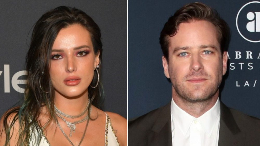 Bella Thorne and Armie Hammer side-by-side