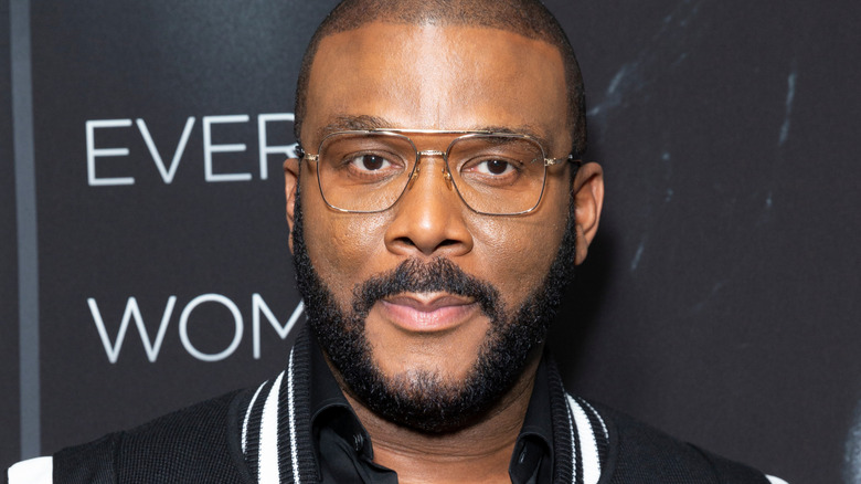 Tyler Perry looking at camera