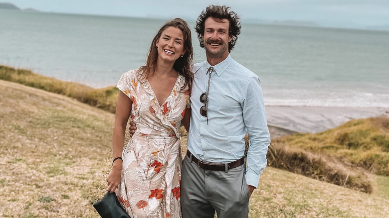 Aesha Scott smiling with boyfriend