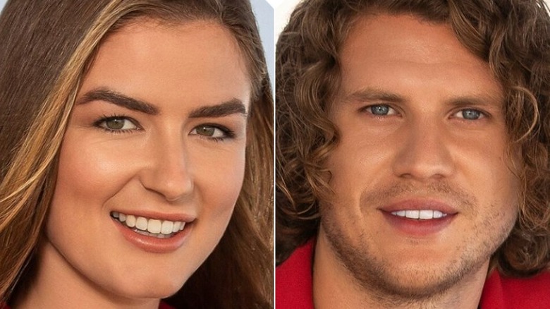 Aesha Scott and ex boyfriend Jack Stirrup smiling