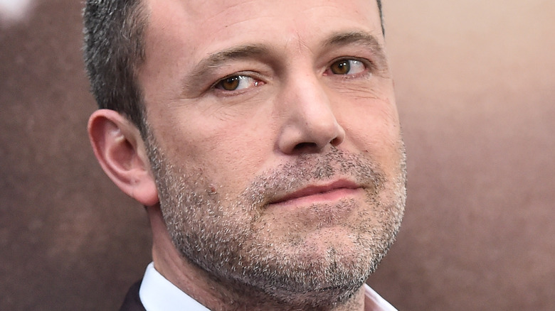 Ben Affleck not smiling