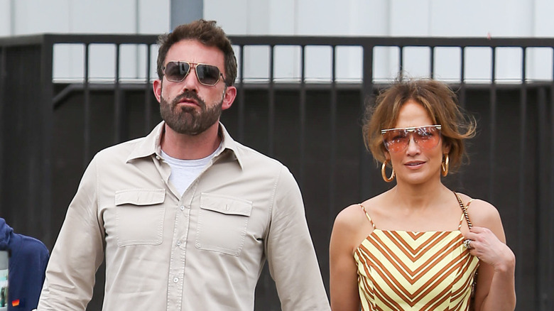 Ben Affleck and Jennifer Lopez walking