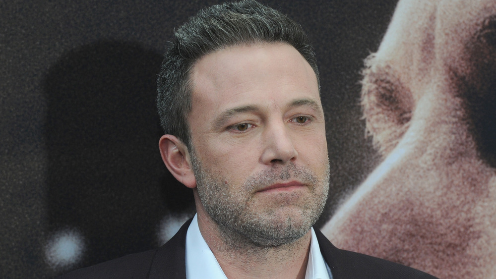 Ben Affleck looking down