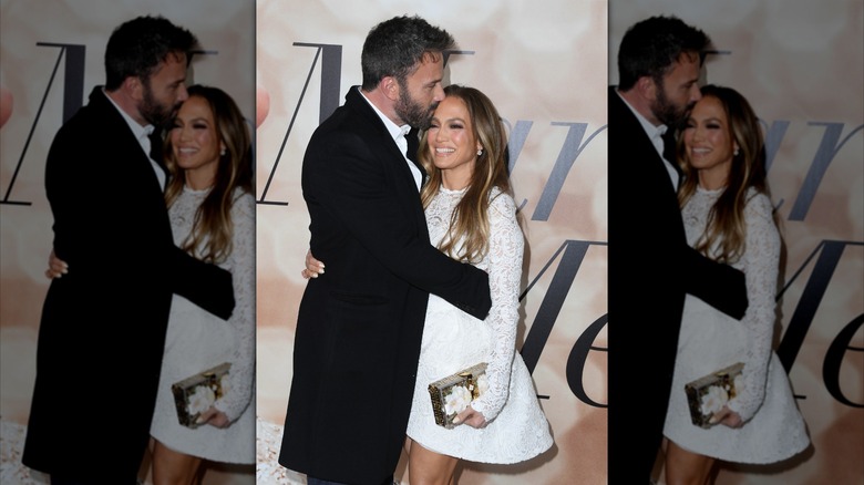 Ben Affleck and Jennifer Lopez on red carpet