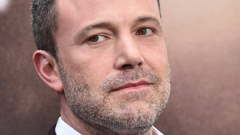 Ben Affleck not smiling