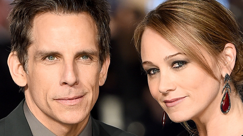 Ben Stiller, Christine Taylor smiling