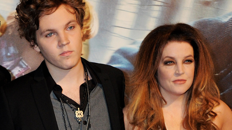 Benjamin Keough and Lisa Marie Presley red carpet