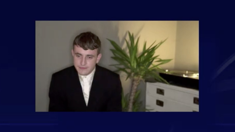 Paul Mescal with houseplant