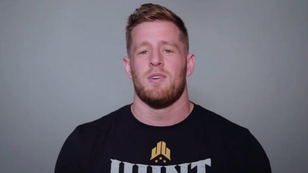 J.J. Watt presenting an award at the 2020 Emmys