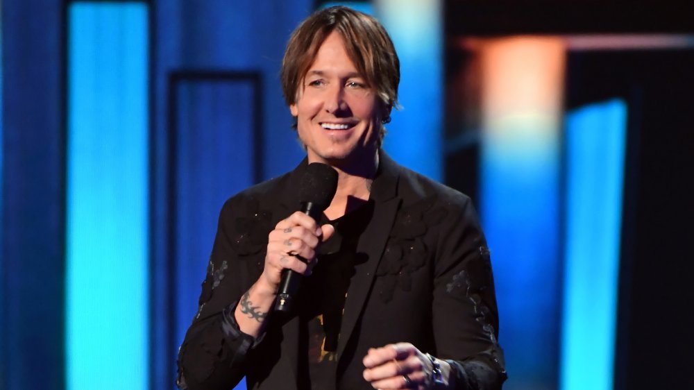 Keith Urban on stage at ACM Awards