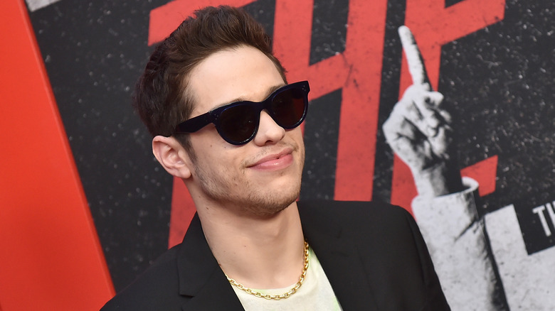 Pete Davidson on a red carpet 