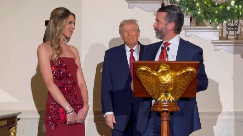 Bettina Anderson and Donald Trump Jr. announce their engagement.