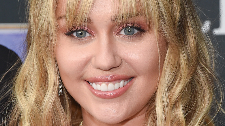 Miley Cyrus smiling