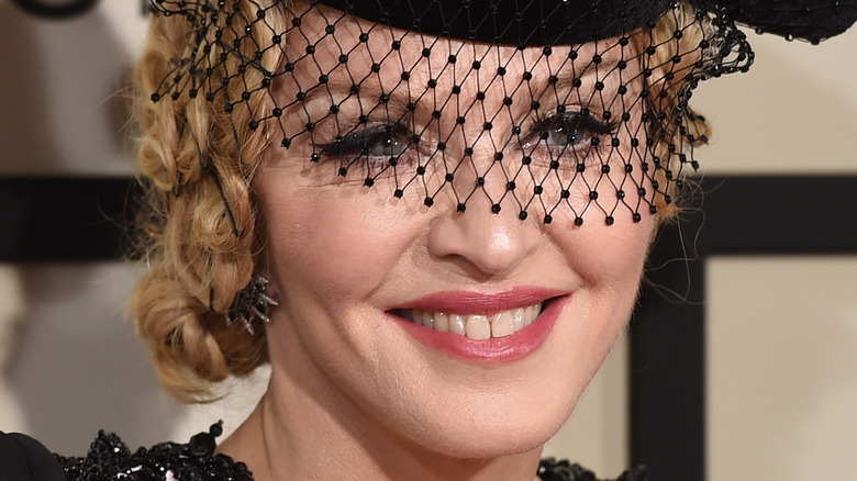 Madonna smiling