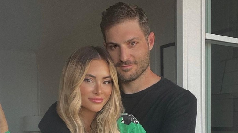 Amanda Stanton and Michael Fogel embracing