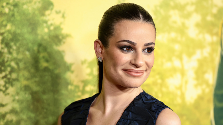 Lea Michele posing