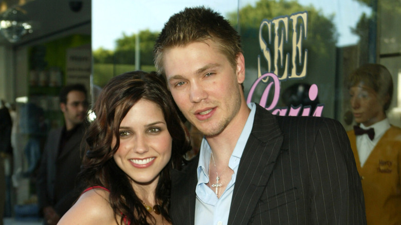 Sophia Bush and Chad Michael Murray posing
