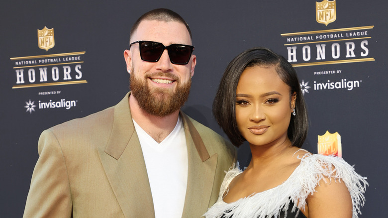 Travis Kelce and Kayla Nicole pose together