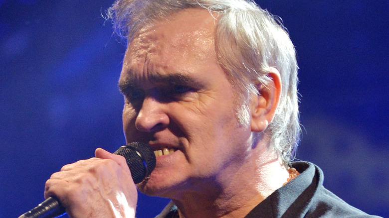 Morrissey performing onstage