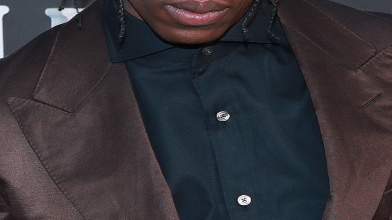 Travis Scott looking serious