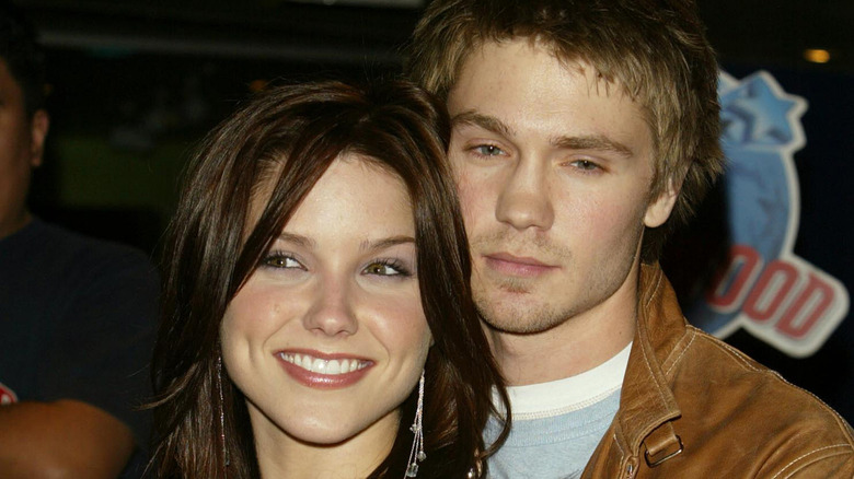 Sophia Bush and Chad Michael Murray posing