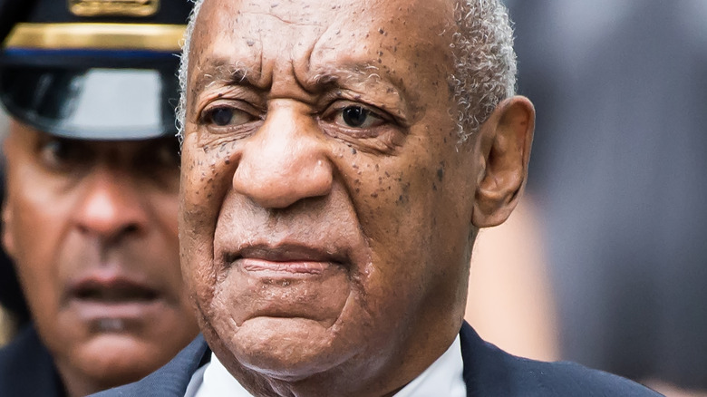 Bill Cosby frowning