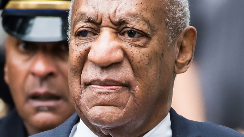 Bill Cosby frowning