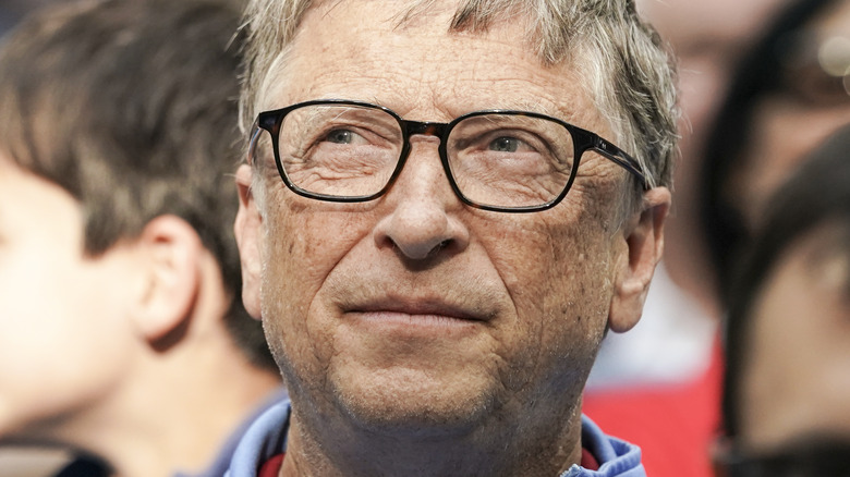 Bill Gates looking