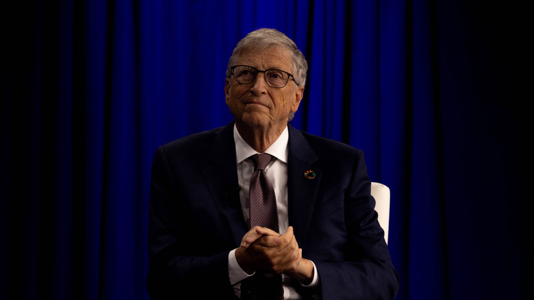 Bill Gates at a panel in 2024