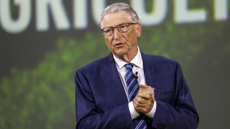 Bill Gates at a climate change event in 2023