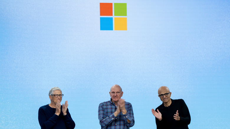 Microsoft CEOs Bill Gates, Steve Ballmer, and Satya Nadella