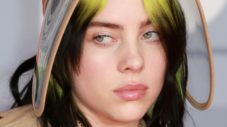 Billie Eilish stare