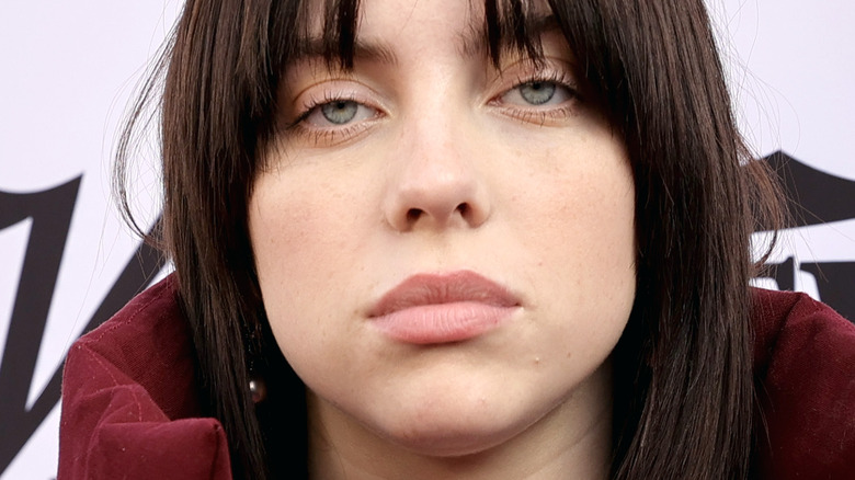 Billie Eilish debuting brunette hair