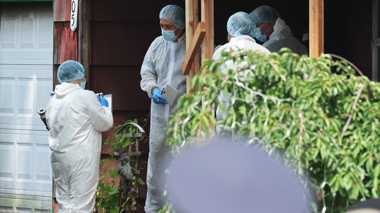 Investigators at Rex Heuermann's home