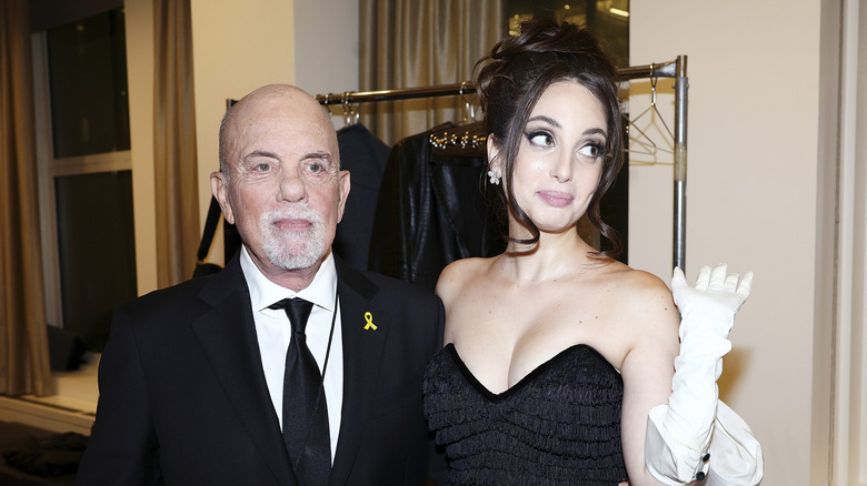 Alexa Ray Joel poses with Billy Joel in 2026.