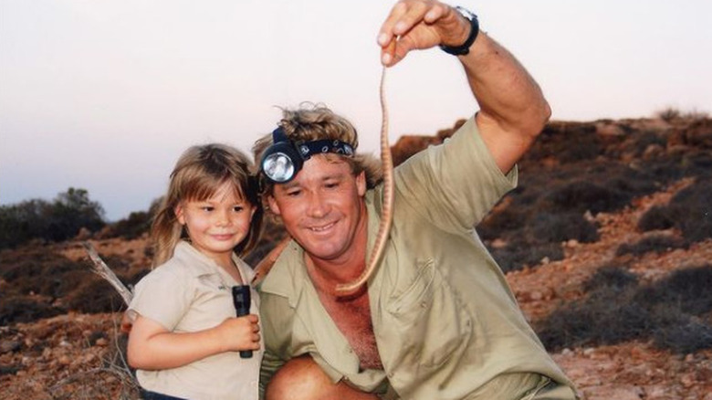 Bindi Irwin and her father Steve Irwin 