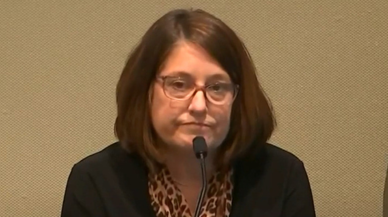 Jeanne Seckinger, the CFO of Alex Murdaugh's former law firm, testifying on the stand in court