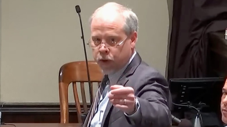 Creighton Waters speaking in court