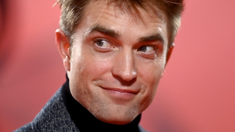 Robert Pattinson grinning