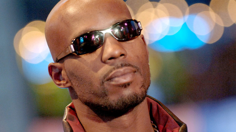 DMX wearing sunglasses
